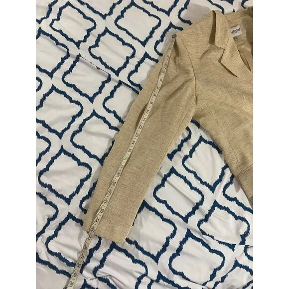 Vintage John Meyer Of Norwhich Women's Beige Blazer - 14 - Picture 9 of 12